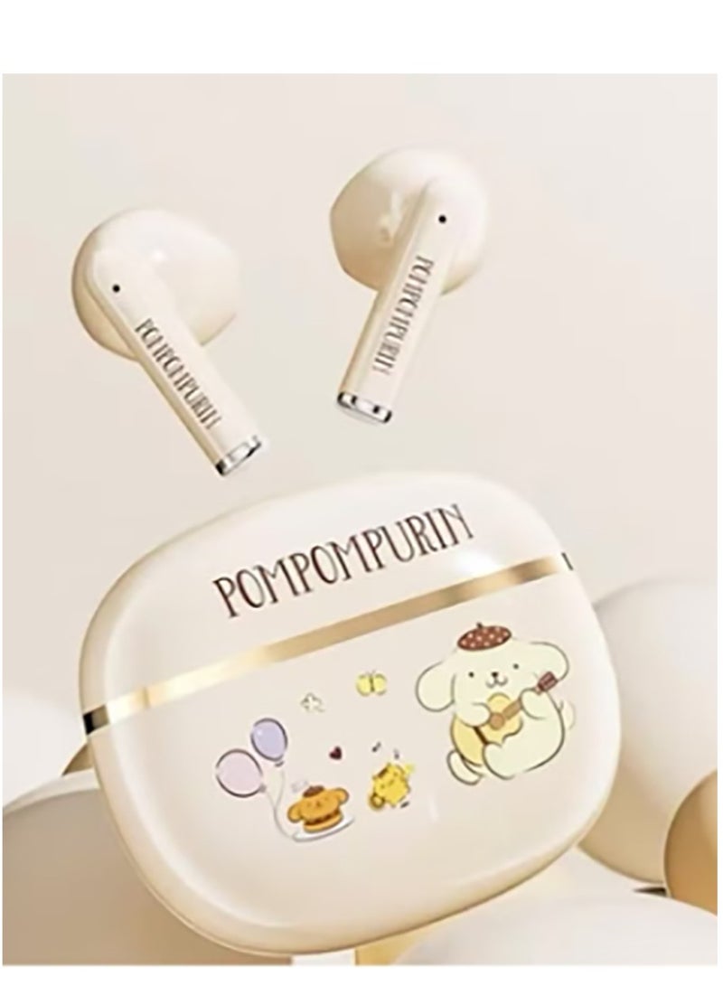 kuromi Sanrio's new Bluetooth headset BL65 super long battery life wireless noise reduction super cute sports headset skin color pudding dog - Image 1