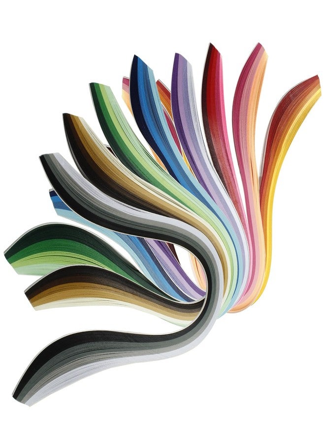 Hitefu 9 Sets Quilling Paper Strips, 3mm Width Paper Quilling Strips Supplies, Multi-Color Paper Strips Kits, 15" Length - Image 1