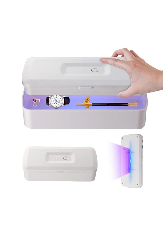 Mini Sterilizer, UV Bactericidal Lamp, Sterilizing box for Phones Glasses Jewelry Headphone key Pacifier, Portable Hand Held Germicidal Underwear Sterilizer, Emitting 265nm Ultraviolet Shortwave  - Image 1