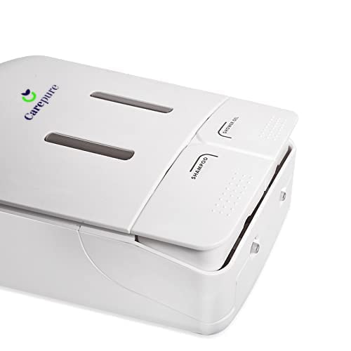 Carepure Dual Twin Manual Liquid Soap Dispenser Wall Mounted Twin Manual Shampoo Shower Gel Soap Hand Sanitizer Plastic Liquid Soap Dispenser Imported 550 x 5501100 ML White - Image 3