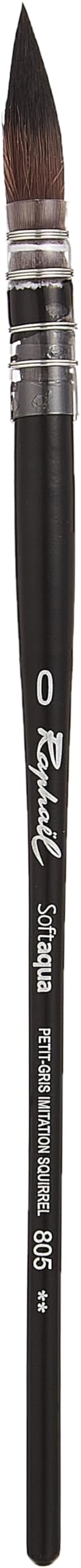 Raphael SoftAqua Synthetic Watercolor Brush Series 805 Quill Size 0