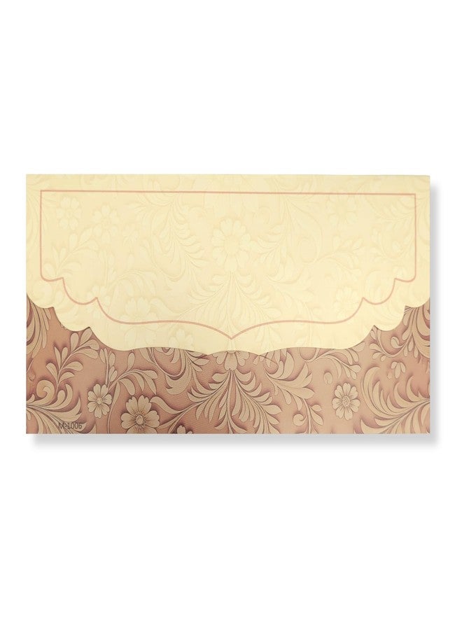 Fonsie cash shagun fancy design envelopes pack of 30 for gifting money on wedding gift, baby shower gift, shagun, family gatherings(Cream Flower). - Image 2