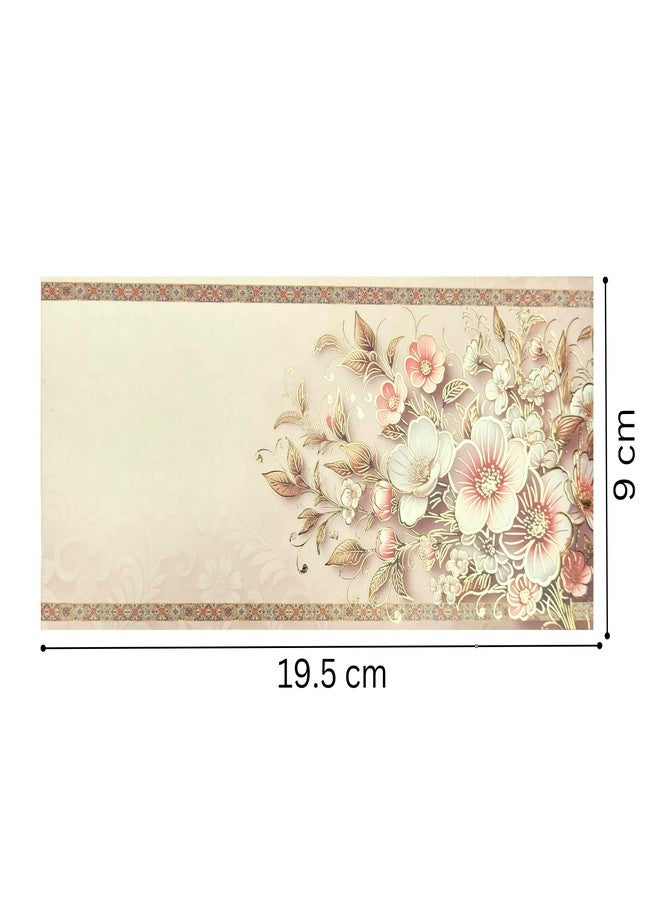 Fonsie cash shagun fancy design envelopes pack of 30 for gifting money on wedding gift, baby shower gift, shagun, family gatherings(Cream Flower). - Image 3