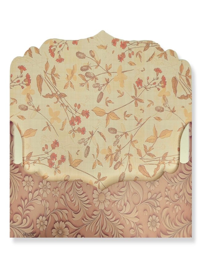 Fonsie cash shagun fancy design envelopes pack of 30 for gifting money on wedding gift, baby shower gift, shagun, family gatherings(Cream Flower). - Image 4