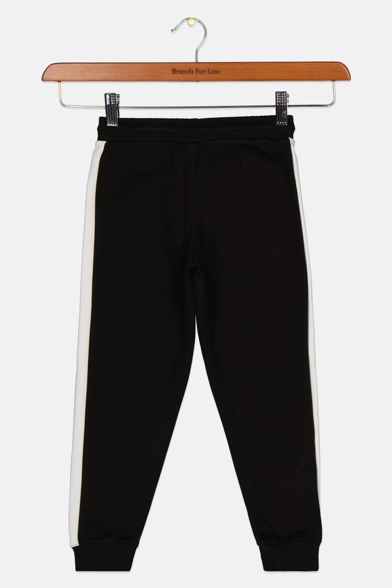 PUMA Kids Boy Brand Logo Sweatpants, Black/White - Image 2