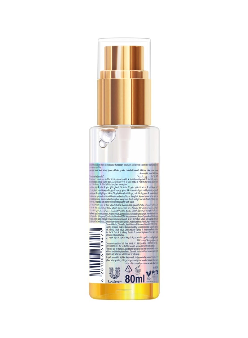 Dove Bond Repair Bi-Phase Oil Serum For Healthy And Smooth Hair 80ml - Image 2