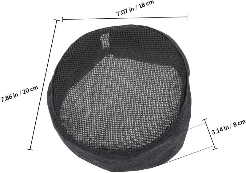 Breathable Mesh Chef Beanie for Adults Unisex Kitchen Cooking Cap Food Service Headwear Suitable for Sushi Chefs and Bakers Grey - Image 2