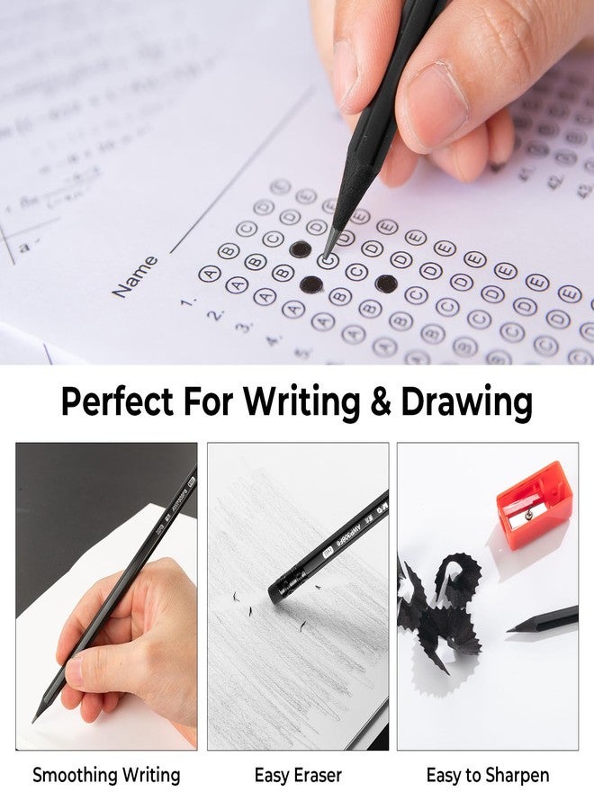 ام اند جي أقلام رصاص M&G ذات غلاف خشبي من نوع HB، عبوة من 24 قلم رصاص مشحوذة مسبقًا مع ممحاة علوية، أقلام رصاص سوداء بالجملة لمستلزمات المعلمين في المدارس، للكتابة والرسم والتخطيط. - Image 3