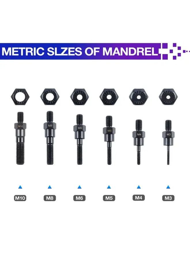طقم موصلات مسدس الرش M3 M4 M5 M6 M8 M10 بـ 5 رؤوس سداسية للمفكات وال drills اللاسلكية - Image 4