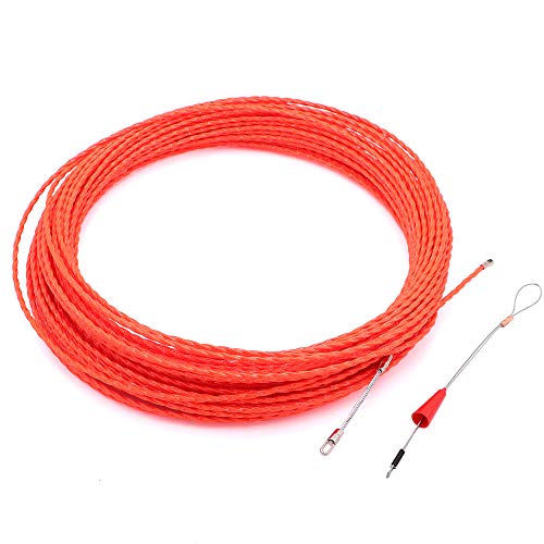 Taxutor 130 Feet Fish Tape Wire Puller Through Wall Wire Electrical Threader Fish plus Fish Cable Fastener Kit - Image 2