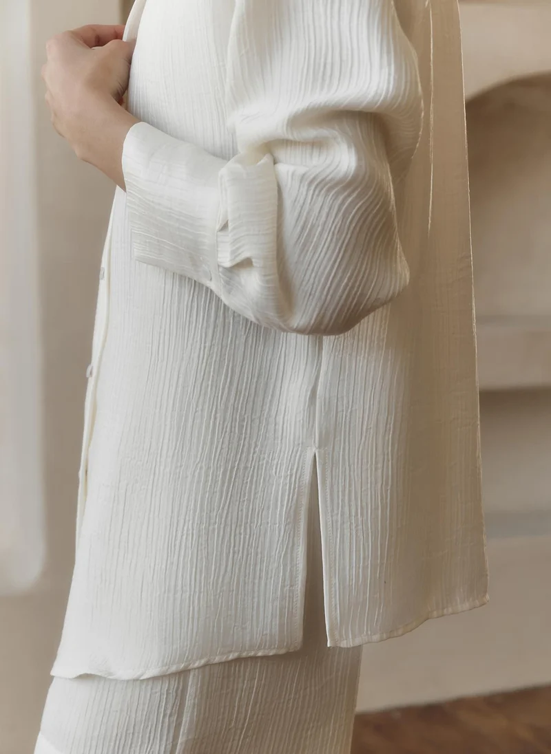 Lichi Shirt in textured fabric