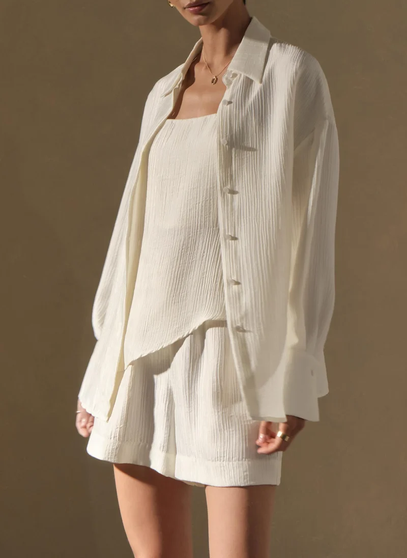 Lichi Shirt in textured fabric