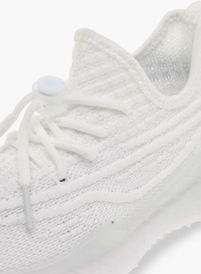 Oaklan by Shoexpress WHITE Boys Monotone Sports Shoes with Lace-Up Closure for Men | Best Price UAE