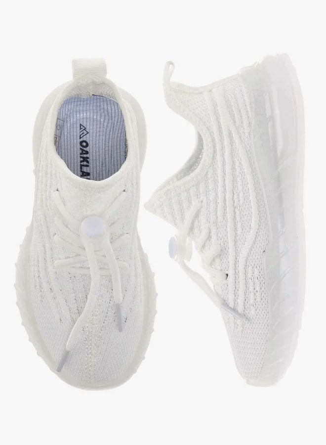 Oaklan by Shoexpress WHITE Boys Monotone Sports Shoes with Lace-Up Closure for Men | Best Price UAE