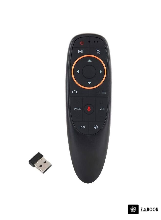 Zaboon Voice Remote Air Mouse Remote, 2.4G RF Wireless Remote Control with 6 Axis Gyroscope and IR Learning, Air Fly Mouse with Voice Input for Android TV Box/PC