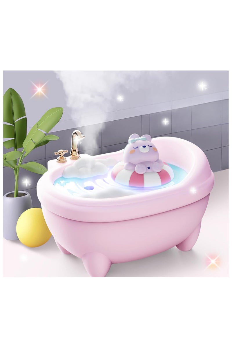 Cute Mini Humidifier for Bedroom 0.34L Top Fill Cool Mist, 20dB Quiet, Easy to Clean, Colorful Light, Auto Shut-Off, Mini Humidifier for Baby Room, Plants, Home, Office (Multicolor)  - Image 2