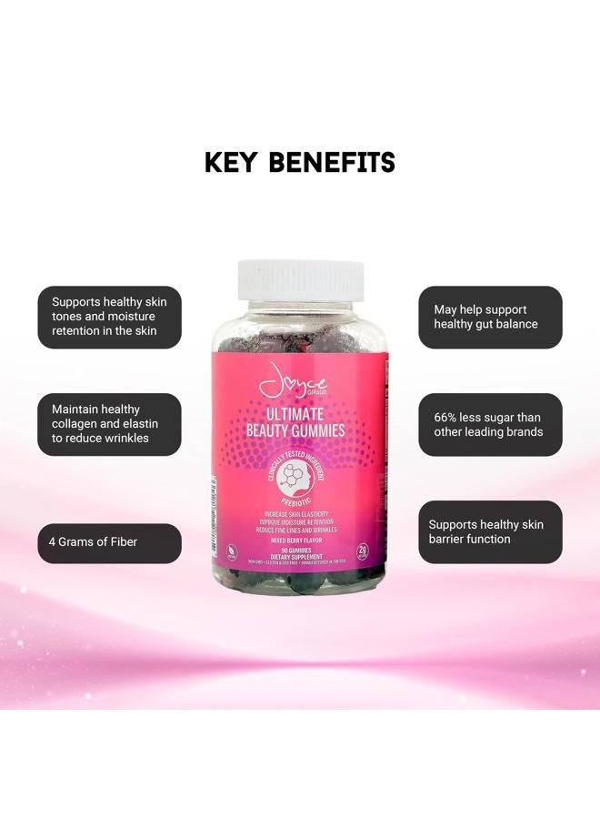 Miracle Elixir Collection Joyce Giraud Ultimate Beauty Gummies, 30 Day Supply, promotes skin hydration and healthy skin tone. - Image 3