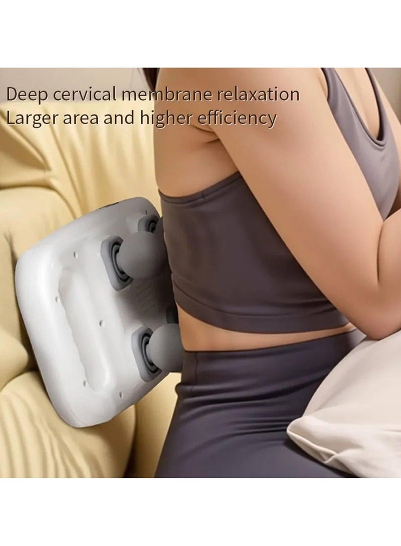 جهاز مساج و تدليك لاسلكي/قابل لإعادة الشحن/4 رؤوس/6 أوضاع/شاشة LCD/عرض رقمي/ضوضاء منخفضة - Image 4