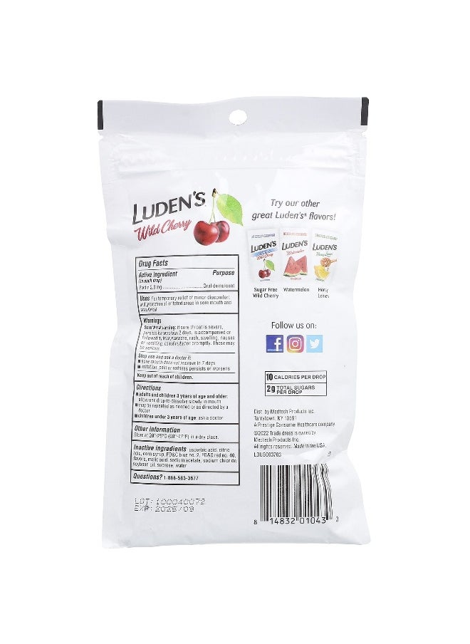 LUDEN'S Luden's, Pectin Lozenge/Oral Demulcent, Wild Cherry, 30 Throat Drops  - Image 2