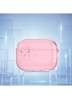 For AppleAirPods1/2nd Generation Bluetooth Headset Protective Cover Transparent Soft Airpods Pro2 Ice Crystal Lock-Color:Transparent Powder-Model:Airpods Pro2 Generation