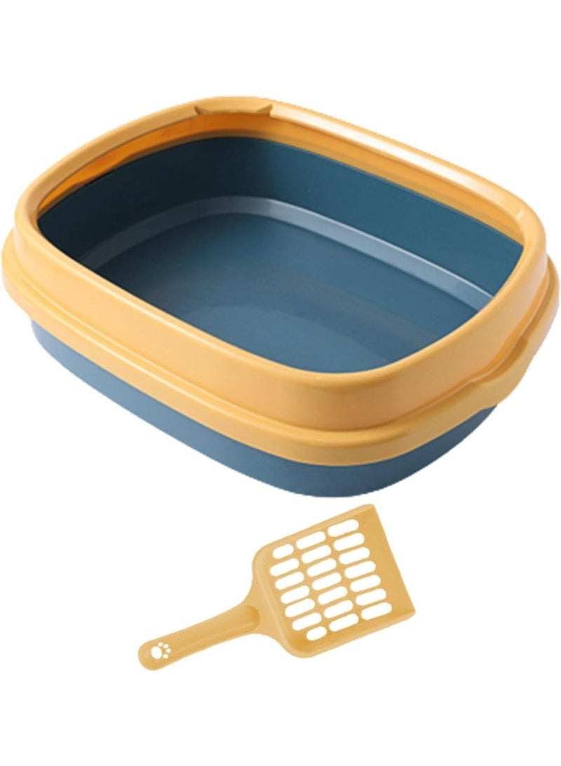 Altheqa Cat Litter Box Plastic Modern Cheap Pet Toilet Cat Litter Box With Free Shovel (30CM) - Image 4