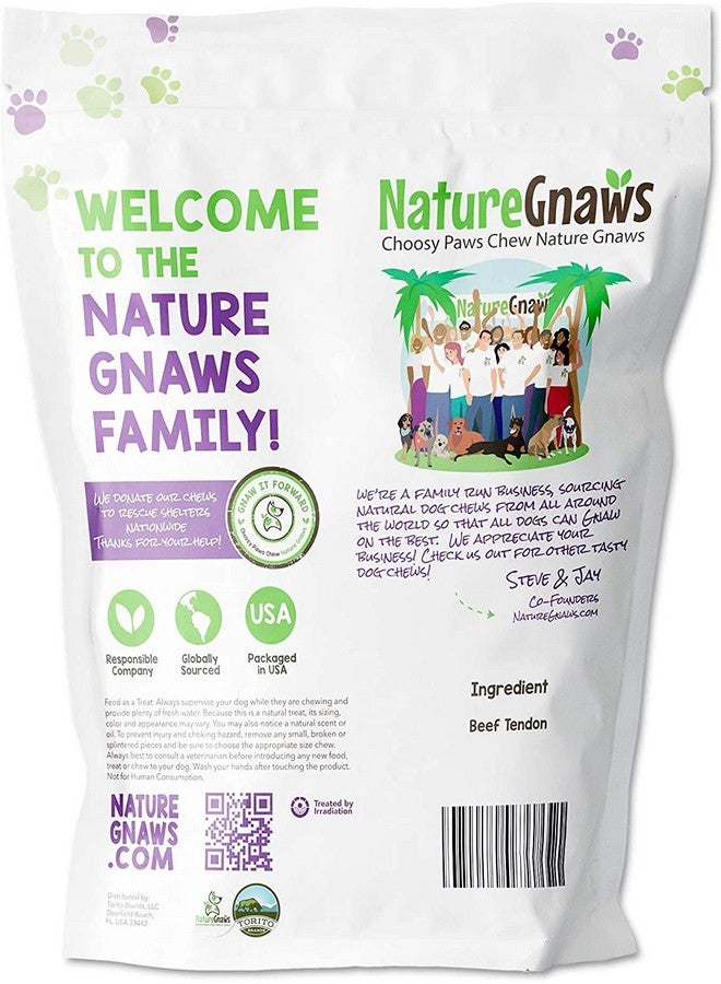 Nature Beef Tendons For Dogs 711" (12 Count)  Long Lasting For Aggressive Chewers & Large Dogs  Natural Beef Jerky Dog Chew Bones  Rawhide Free - Image 2