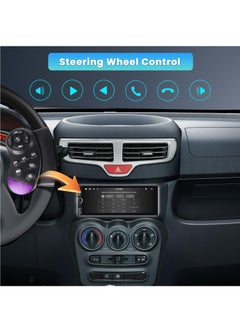 زيستيك ستيريو سيارة مقاس 6.9 بوصة مع Carplay لاسلكي وجهاز استقبال راديو بشاشة لمس عالية الدقة يعمل بنظام Android Auto مع بلوتوث 5.1 Audio FM/RDS EQ SWC Mirror Link AUX/TF/USB Type-C منفذ كاميرا احتياطية  - Image 5