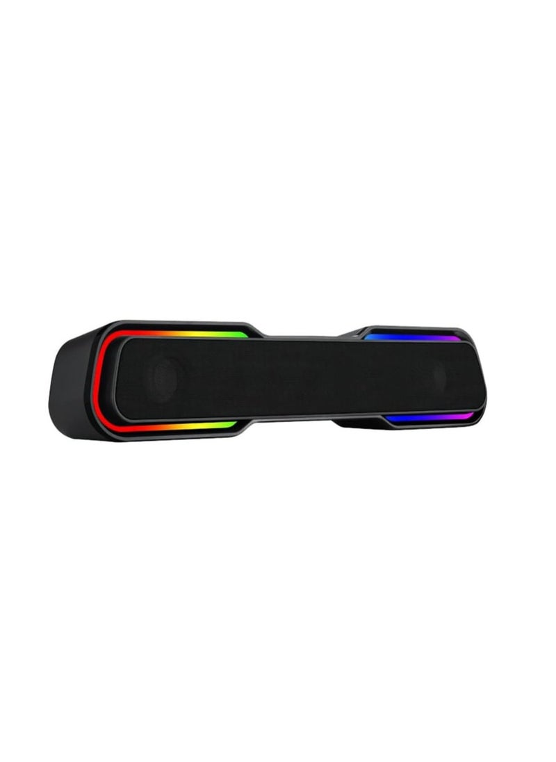 Kisonli LED-913 Portable Rechargeable Battery Powered Soundbar bluetooth gaming colorful light speaker with RGB light (Black) - pzsku/Z4CE91D60E52DCC39512DZ/45/_/1693741706/7ba62290-da81-471f-8a84-b414ec7ba09a