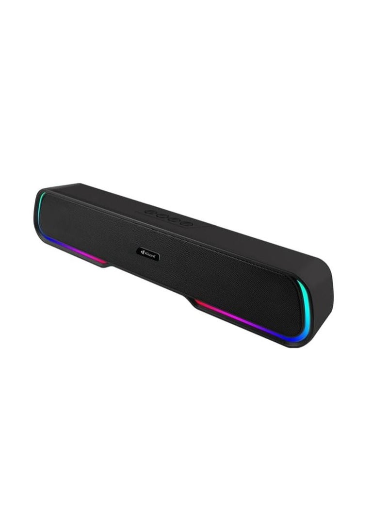 Kisonli LED-913 Portable Rechargeable Battery Powered Soundbar bluetooth gaming colorful light speaker with RGB light (Black) - pzsku/Z4CE91D60E52DCC39512DZ/45/_/1693741708/4b0fb8c2-8fad-4788-b074-37ae788af6fe