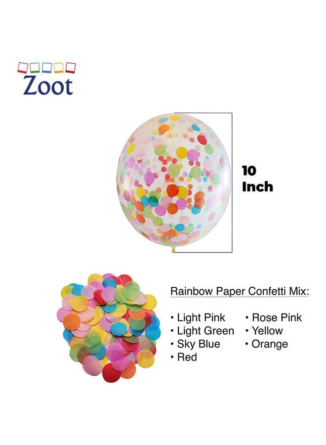 NIBEMINENT 50-Piece Confetti Filled Party Decoration Balloons 10inch - Image 3