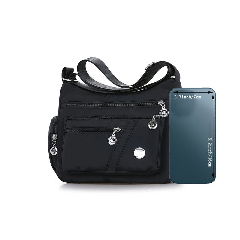 Women's Multi-Pocket Nylon Crossbody Bag - Image 3