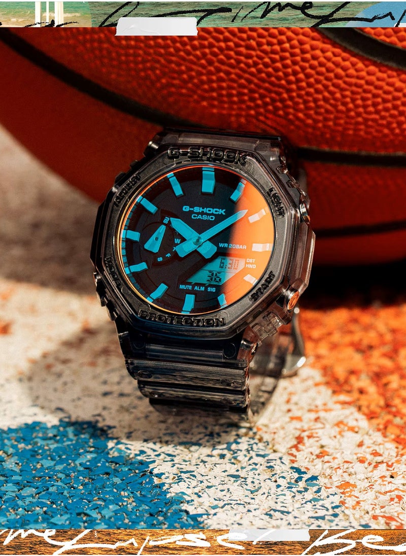 G-SHOCK Analog Digital Grey Resin Band Men's Watch GA-2100TLS-8A  - Image 3
