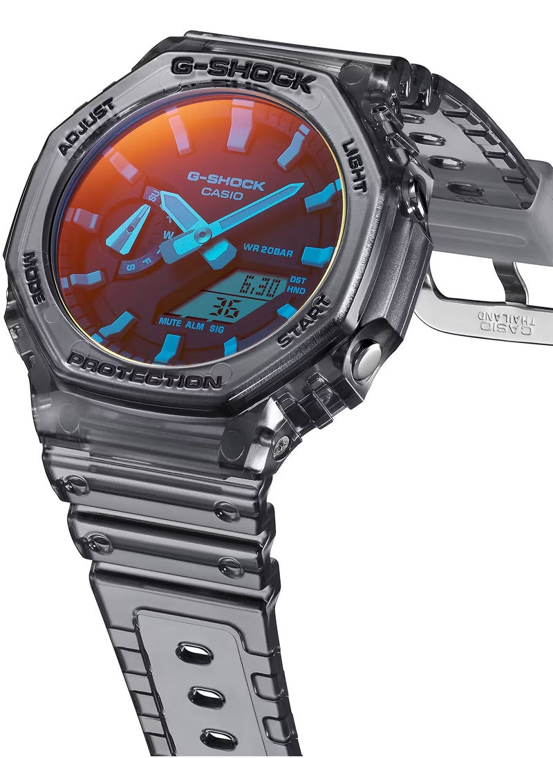 G-SHOCK Analog Digital Grey Resin Band Men's Watch GA-2100TLS-8A  - Image 2