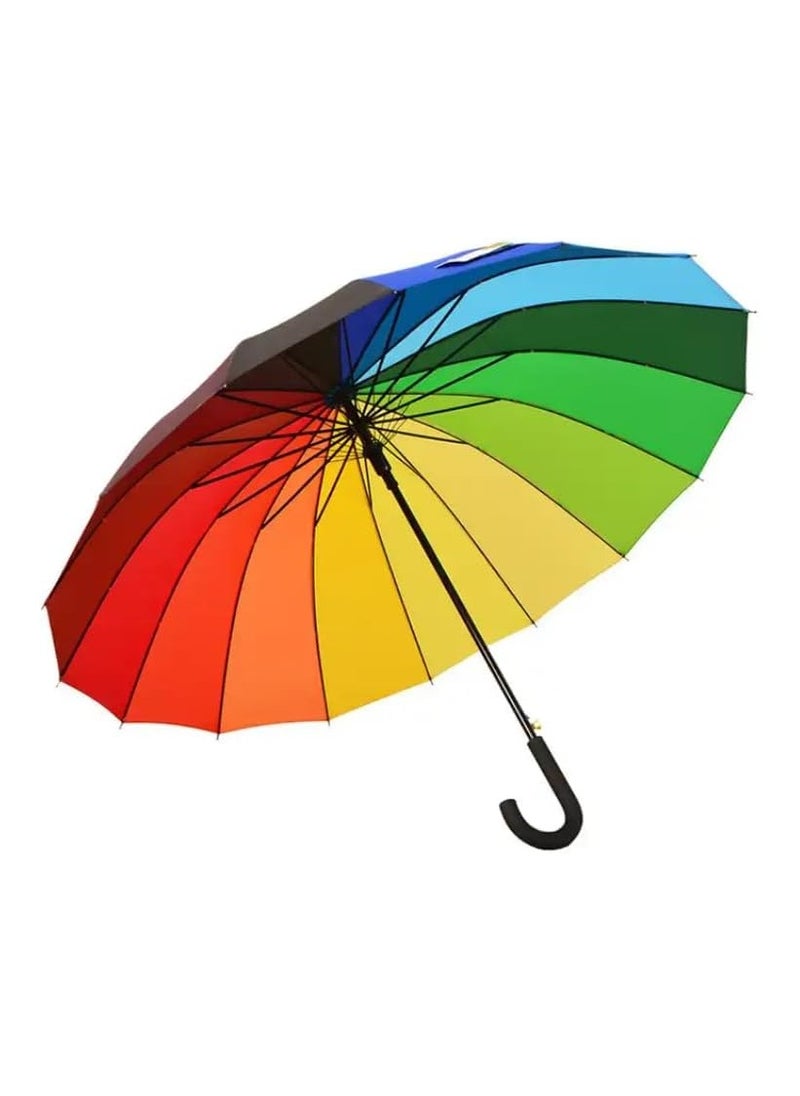Generic - YALLABUYIT Large Color Rainbow Umbrella with 16 Ribs - Image 1