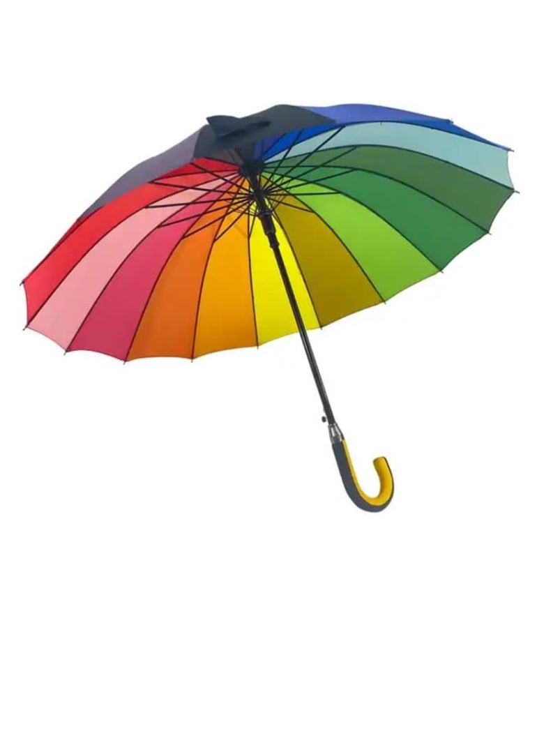 Generic - YALLABUYIT Large Color Rainbow Umbrella with 16 Ribs - Image 1