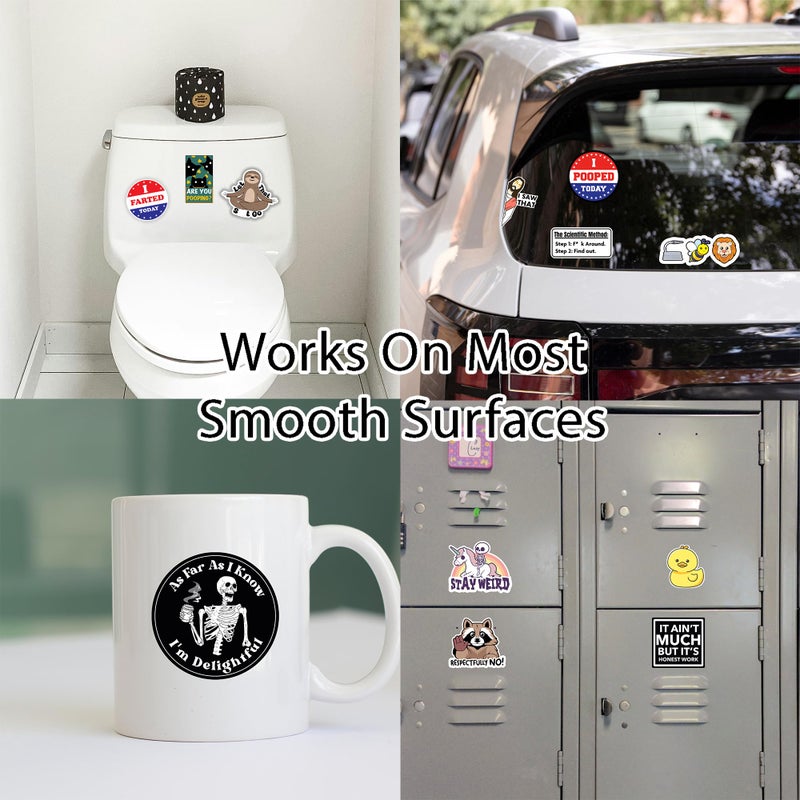 Debinolo 130 Pcs Funny Saying Stickers for Adults Quote Water Bottles Stickers Pack Waterproof Cool Accesory for Laptop, Bumper, Phone, Hard Hats, Wall, Window Decals - Image 5