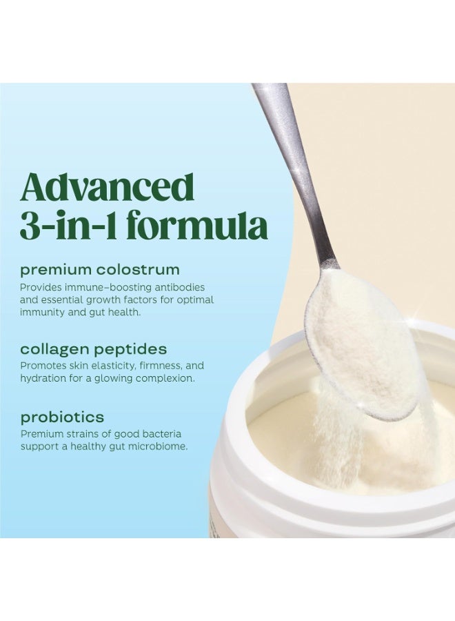 Bloom Nutrition Bovine Colostrum Powder with Vitamin B-12 for Gut Health, Immune Support, Hair Growth & Beauty Supplement | Unflavored, 25 Servings - Image 5