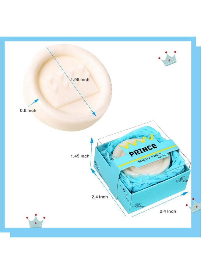 AiXiAng 24 Pack Handmade Prince Blue Crown Style Soap Favors for Baby Shower Favors Keepsakes Baby Birthday Decorations for Boy - Image 2