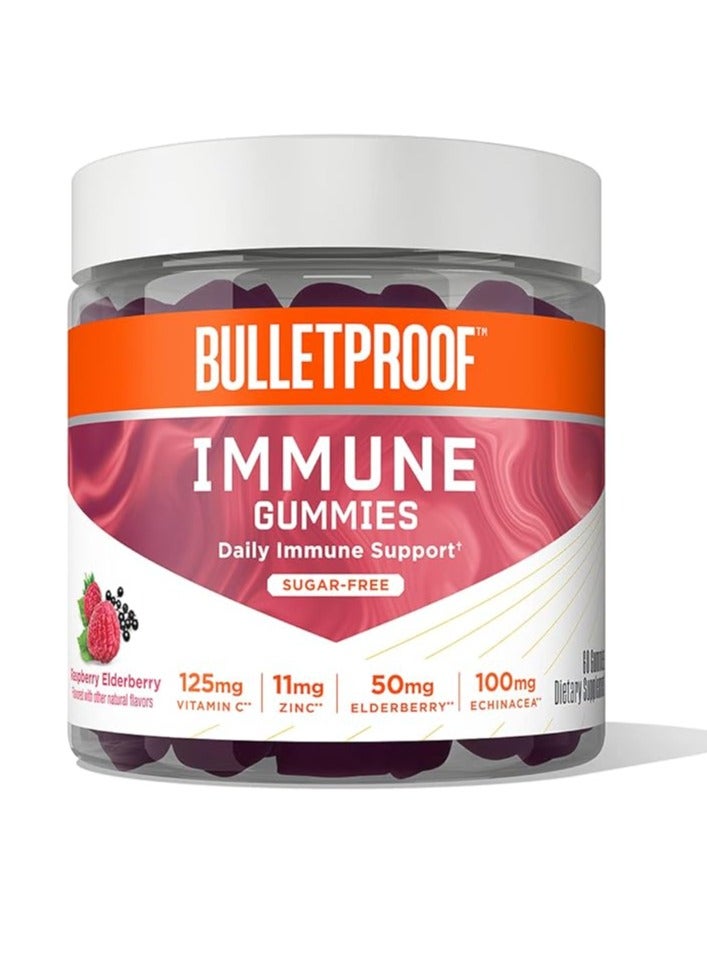 بوليت بروف علكات مناعة خالية من السكر بنكهة التوت والبيلسان، عدد 60