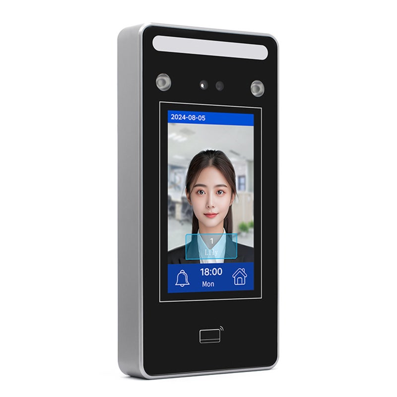 Biometric Time Clock Attendance Machine for Employees Biometric In and Out Punching Support 500pcs Password/500pcs ID Card /500pcs Facial Recognition USB Port Data Management Suitable for School Restaurant Factory Office Small Business Hospital - Image 4