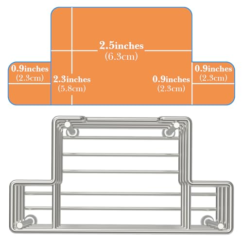 Linkidea Wall Mount Toothbrush Holder for Shower, Stainless Steel Toothpaste Stand, Self Adhesive/Countertop 3 Slots Organizer Compatible with Colgate Extra Clean, Oral-B CrossAction - Image 4