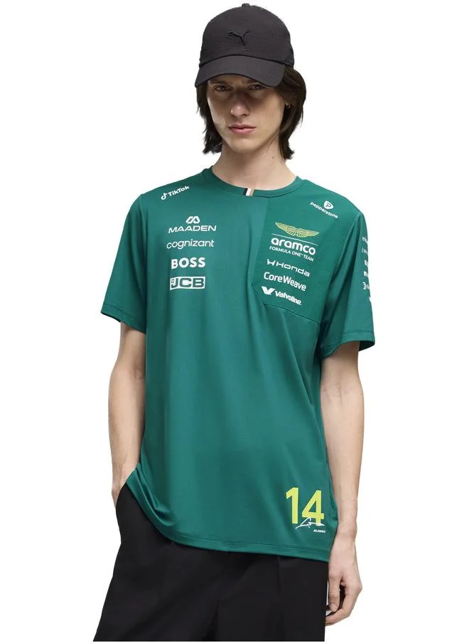 بوما تيشرت PUMA x ASTON MARTIN ARAMCO F1® TEAM Replica Alonso مناسب للجنسين