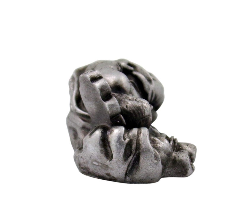 Autom Sleeping Saint Joseph Statue with Canvas Bag and Printed Prayer, Silver Tone, 3.5 Inches - Image 4