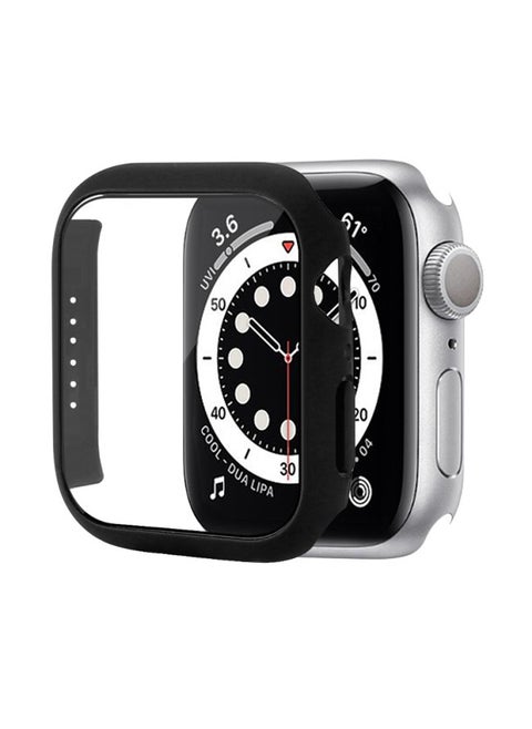 Applicable To Apple Iwatch8/9/10 Watch Case PC Case Film Integrated Protective Case Ultra3 49mm Protective Case-Color:Black-Exterior Dimension:S10 46mm With Packaging