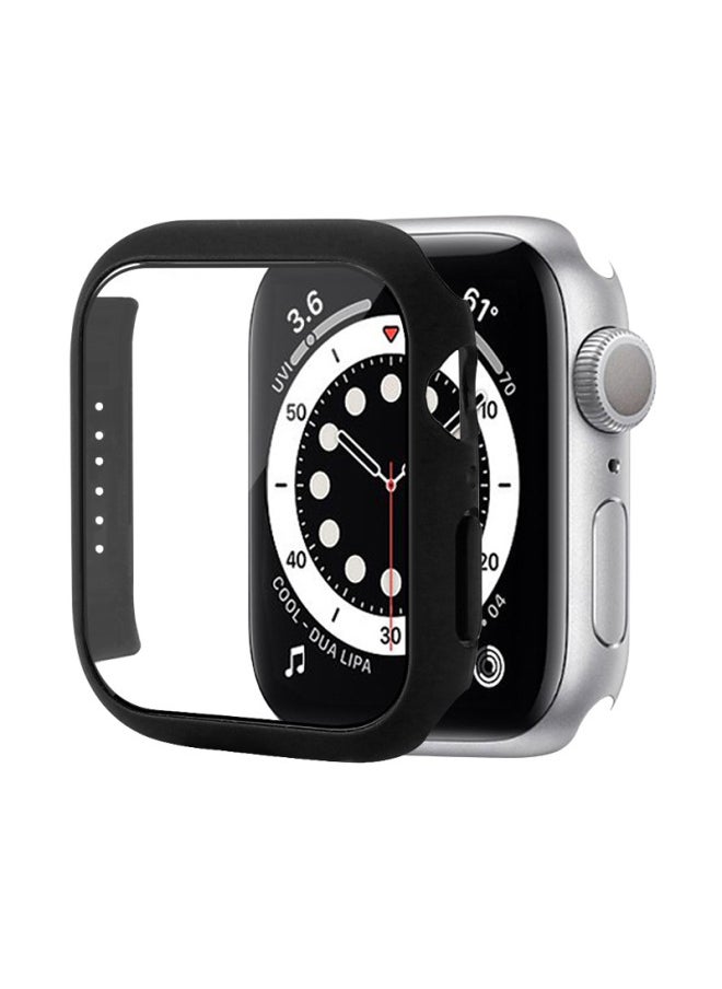 Applicable To Apple Iwatch8/9/10 Watch Case PC Case Film Integrated Protective Case Ultra3 49mm Protective Case-Color:Black-Exterior Dimension:S10 46mm With Packaging