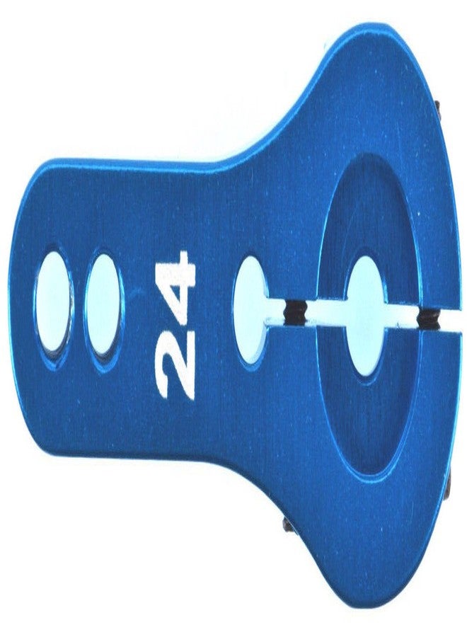 Apex RC Products 24T for Hitec Blue Aluminum Dual Clamping Servo Horn - 2 Pack #8009 - Image 2