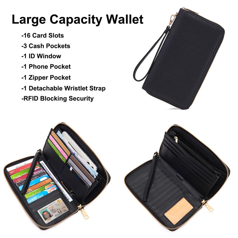 Soperwillton Purse Set Women Tote Handbag Shoulder Bag Top Handle Satchel Work Bag Crossbody Matching Wallet 2pcs - Image 2