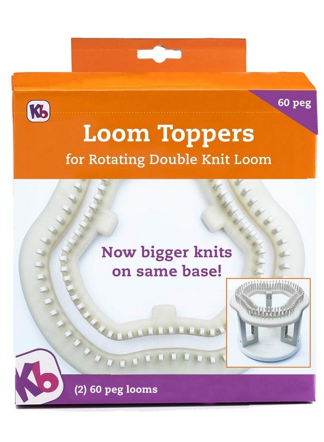Authentic Knitting Board 60 Peg Loom Toppers Use With Rotating - Image 2