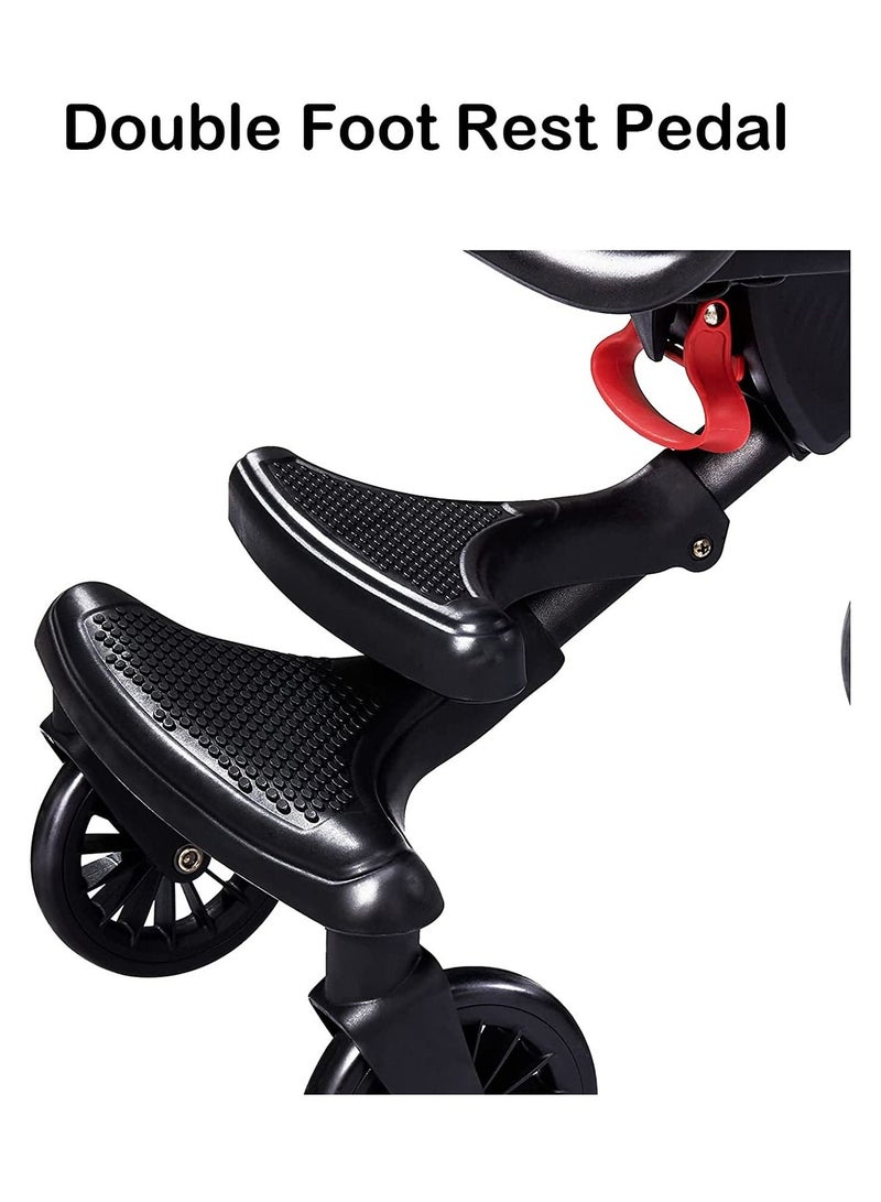 GT-Wheel Baby Walking Gadget Lightweight Foldable Baby Walking Car Two-Way Stroller Reclining Children Baby Stroller (V13 Space blue) - Image 4