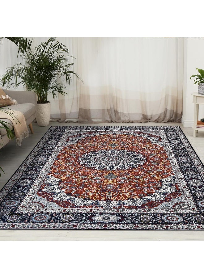 آنا سجادة كريستال مخملية متينة ومقاومة للانزلاق بحجم 80*120 سم لغرفة المعيشة المنزلية - Image 4